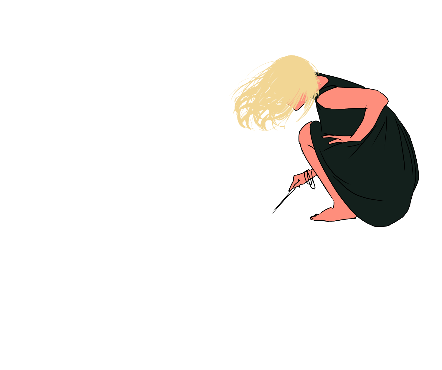 女の子 おしゃれ 海 かわいい イラスト メッセージ