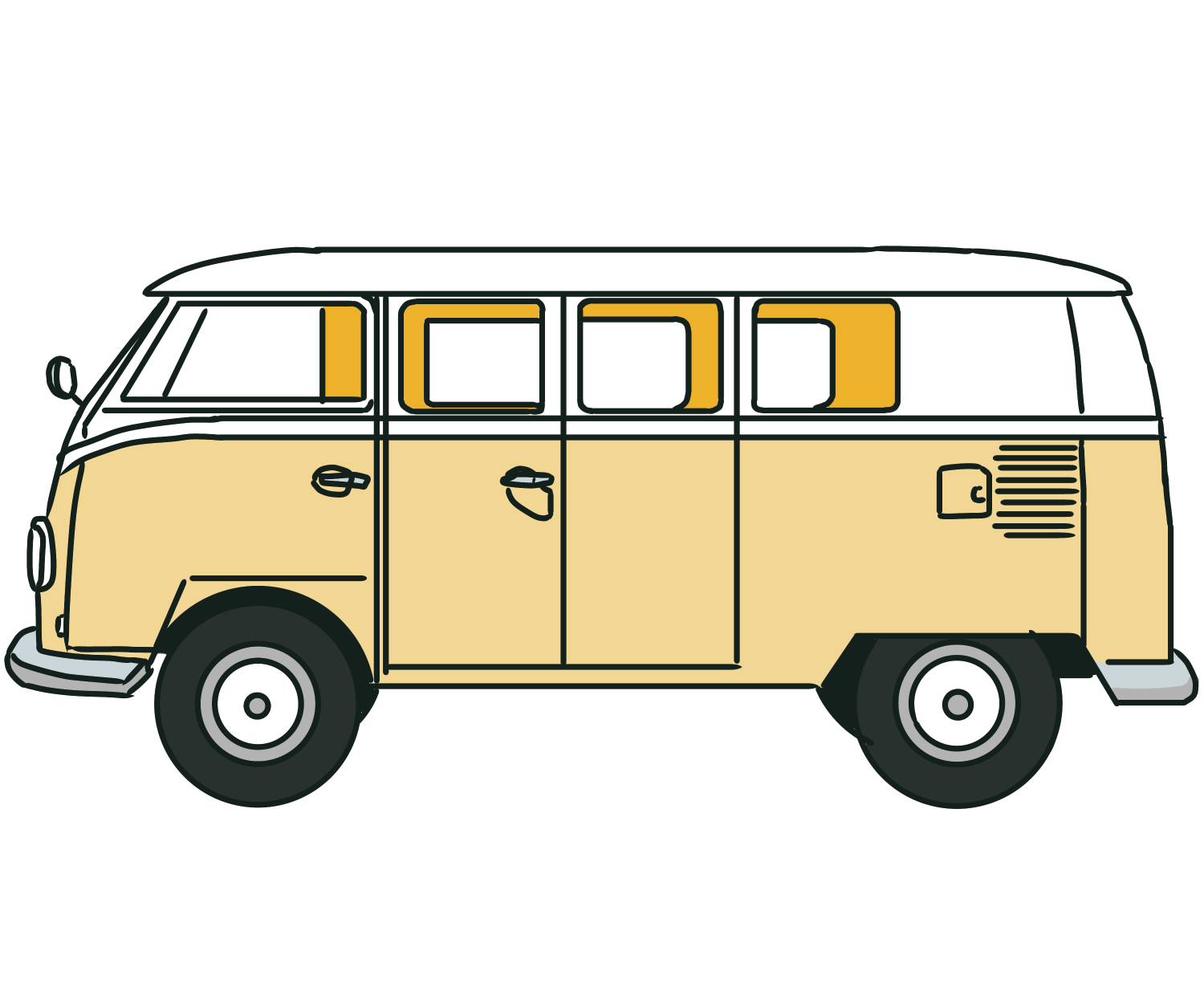 車 おしゃれ フォルクスワーゲン かわいい イラスト